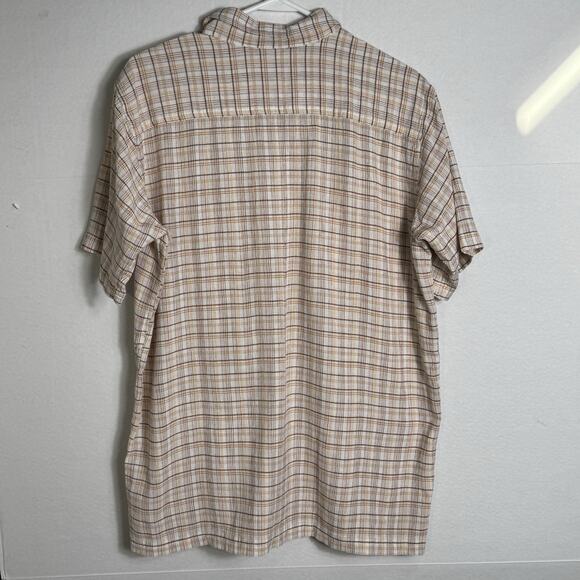 Patagonia Men's L Organic Cotton Short Sleeve Button Front Plaid Casual Shirt - Picture 7 of 9